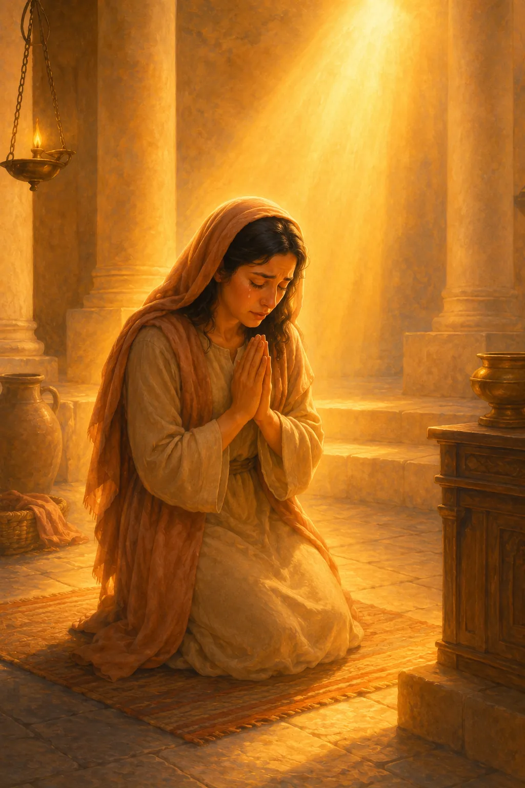 Hannah Prays Through Her Tears