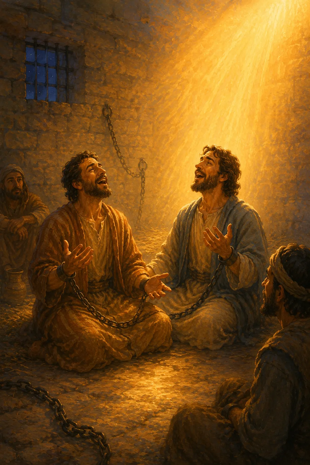 Paul and Silas Sing in Prison